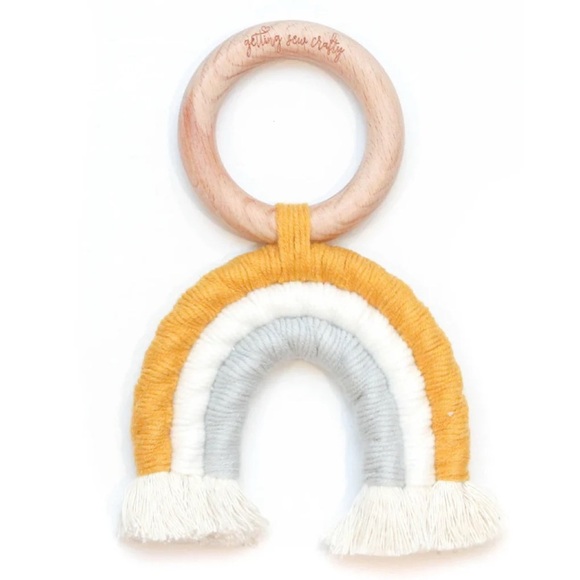 Rainbow Macrame Teether - Picture 1 of 5